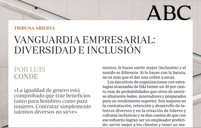 Vanguardia empresarial: diversidad e inclusión